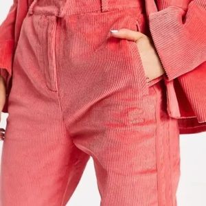 Comfy cords adidas corduroy pink pants size medium. NWOT